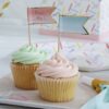 OMBRE & GOLD FOILED CUPCAKE STICKS - 10PCS - Image 2