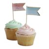 OMBRE & GOLD FOILED CUPCAKE STICKS - 10PCS