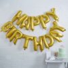 BUNTING FOIL BALLOON HAPPY BIRTHDAY GOLD 33CM - Image 2