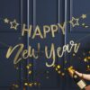 GOLD HAPPY NEW YEAR BANNER DECORATION - Image 2