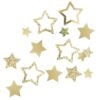 GOLD FOILED STAR SHAPED TABLE CONFETTI 13GR