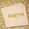 GOLD FOILED PAPER NAPKINS - PASTEL PERFECTION - 20PCS - Image 2