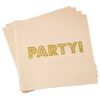 GOLD FOILED PAPER NAPKINS - PASTEL PERFECTION - 20PCS