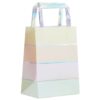 IRIDESCENT AND PASTEL PAPER PARTY BAGS - 5PCS