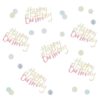 HAPPY BIRTHDAY IRIDESCENT TABLE CONFETTI