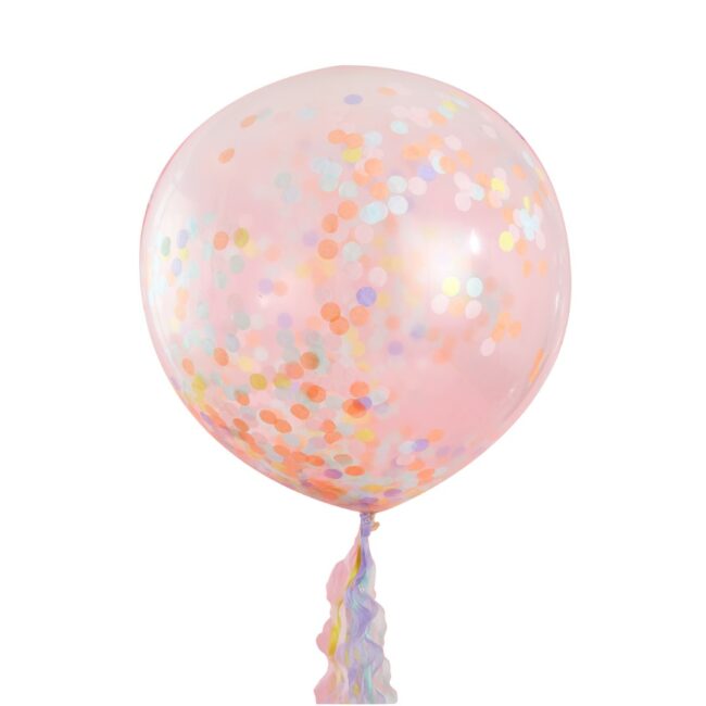 GIANT PASTEL CONFETTI BALLOONS - 3PCS