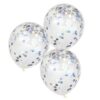IRIDESCENT CONFETTI BALLOONS - 5PCS