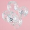 IRIDESCENT CONFETTI BALLOONS - 5PCS - Image 2