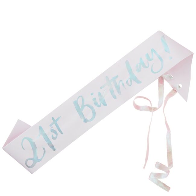 21ST BIRTHDAY SASH