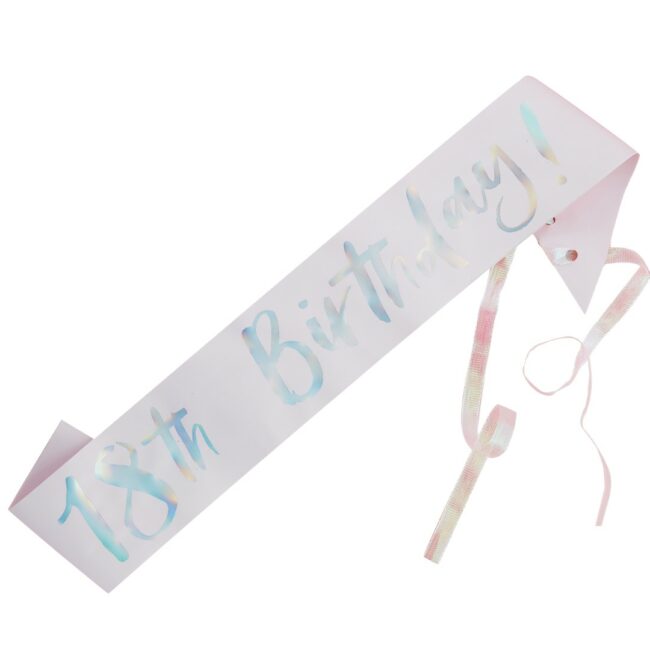 18TH BIRTHDAY SASH