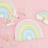 PASTEL AND IRIDESCENT RAINBOW NAPKINS - 16PCS - Image 2