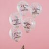 I BELIEVE IN UNICORNS CONFETTI BALLOONS - 5PCS - Image 2
