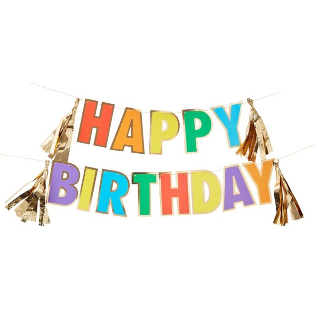 RAINBOW HAPPY BIRTHDAY BUNTING