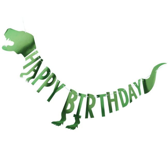 HAPPY BIRTHDAY PARTY DINOSAUR BUNTING