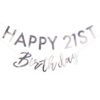 PERSONALISED BIRTHDAY BUNTING IRIDESCENT 2X1.75M