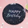 HAPPY BIRTHDAY PAPER PLATES IRIDESCENT FOILED 8PCS - Image 3