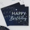 IRIDESCENT FOILED HAPPY BIRTHDAY PAPER NAPKINS - 16PCS - Image 2