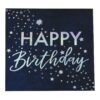IRIDESCENT FOILED HAPPY BIRTHDAY PAPER NAPKINS - 16PCS