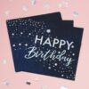 IRIDESCENT FOILED HAPPY BIRTHDAY PAPER NAPKINS - 16PCS - Image 3
