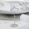 SILVER STAR SHAPED PLACE CARD HOLDERS - 6PCS - Image 2