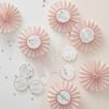 HENS PARTY BADGES PINK & ROSE GOLD 6PCS - Image 2