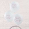 HENS PARTY BALLOONS ''TEAM BRIDE'' PINK & WHITE 10PCS - Image 2