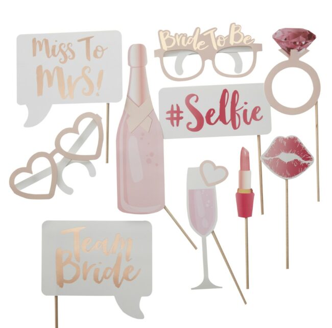 HENS PARTY PHOTO BOOTH PROPS 10PCS