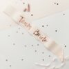 TEAM BRIDE SASHES PINK & ROSE GOLD 6PCS - Image 2