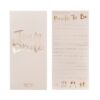 ADVICE FOR THE BRIDE TO BE CARDS PINK & ROSE GOLD 10PCS