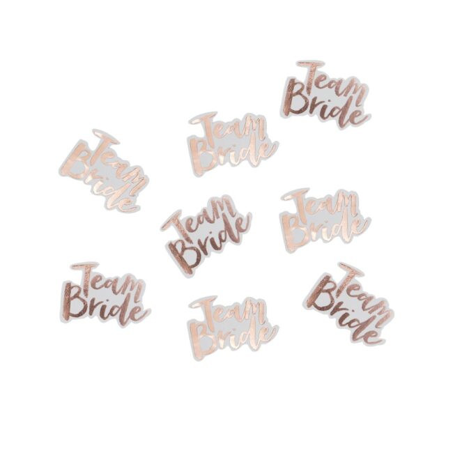 ROSE GOLD FOILED TEAM BRIDE CONFETTI