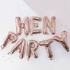 ROSE GOLD HEN PARTY BALLOON BUNTING - Image 2