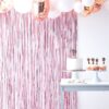MATT PINK FRINGE CURTAIN BACKDROP H2.2M - Image 2