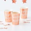 ROSE GOLD FOILED PAPER CUPS - 8PCS - Image 2