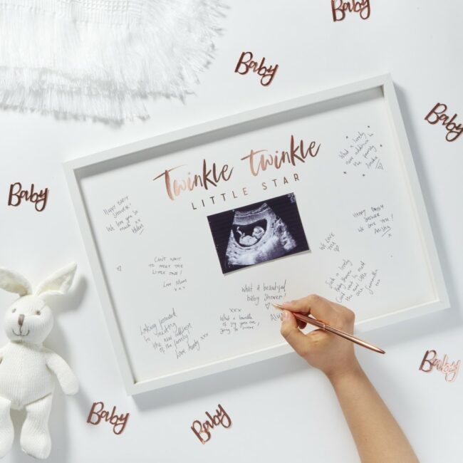 BABY SCAN FRAME BABY SHOWER GUEST BOOK ALTERNATIVE - Image 3