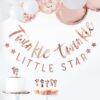 TWINKLE TWINKLE ROSE GOLD BABY SHOWER BUNTING - Image 2