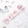 IT'S A BABY GIRL PINK BABY SHOWER SASH 75X10CM - Image 2