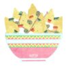 NACHOS SHAPED PAPER PARTY NAPKINS - 16PCS