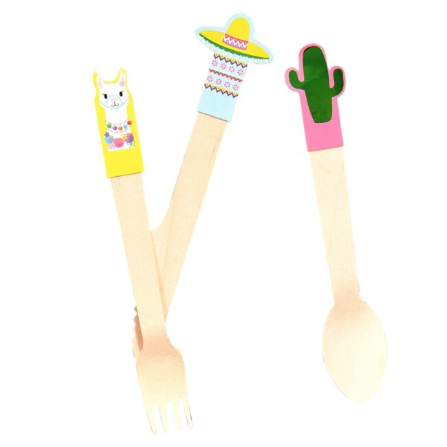 WOODEN CUTLERY - 18PCS