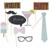 PHOTO BOOTH PROPS CHEVRON DIVINE - 10PCS