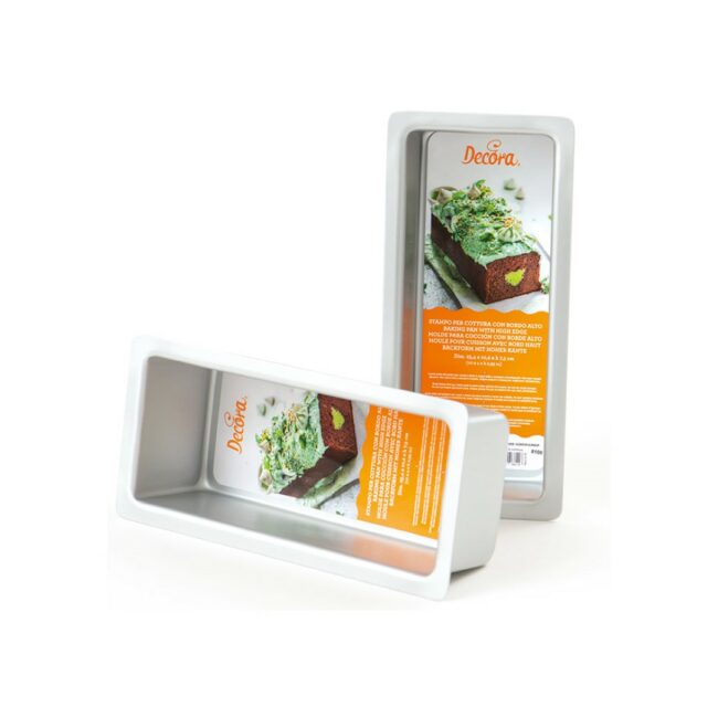 RECTANGULAR PAN ALUMINIUM 25.4X10.2XH7.5CM