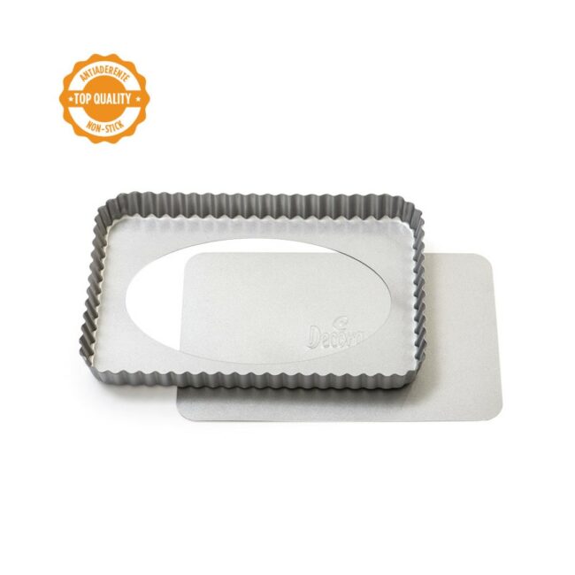 NON-STICK TART PAN REMOVABLE BOTTOM 32X22X3.5CM