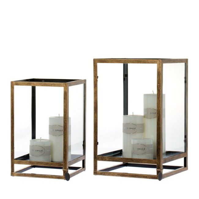 SET OF 2 HURRICANE CHELSEA GOLD 40CM