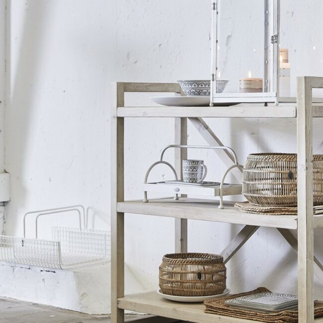 SET OF 2 ETAGERE BOSTON WHITE 43CM - Image 3