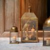 CANDLE PILLAR BEIGE 7X7CM - Image 2