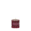 CANDLE SWIRL BURGUNDY 5X5CM