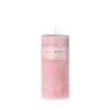 CANDLE PILLAR LIGHT PINK 7.5X15CM