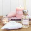 CANDLE PILLAR LIGHT PINK 7.5X15CM - Image 2