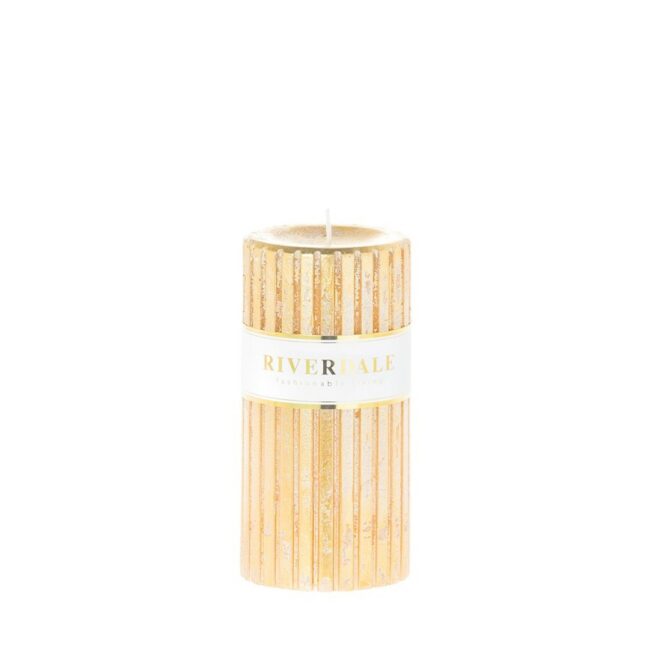 CANDLE VENETIAN GOLD 7X14CM