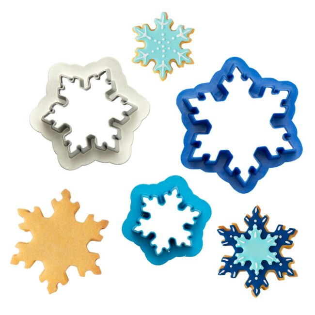 SET OF 3 CUTTERS FROZEN STAR
