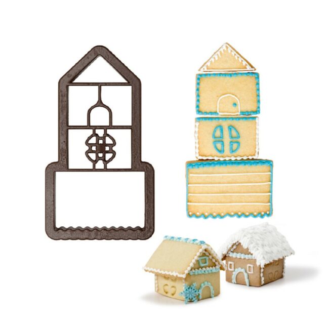 3D HOUSE COOKIE CUTTERS PLASTIC